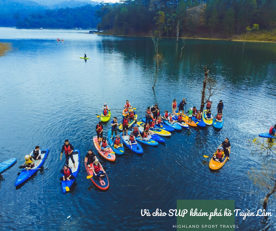 tour cheo sup hồ Tuyền Lâm