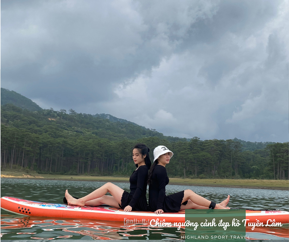 tour chèo SUP hồ Tuyền Lâm kết hợp Trekking