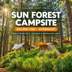 Thuê Bãi Cắm Trại Qua Đêm SUN Forest