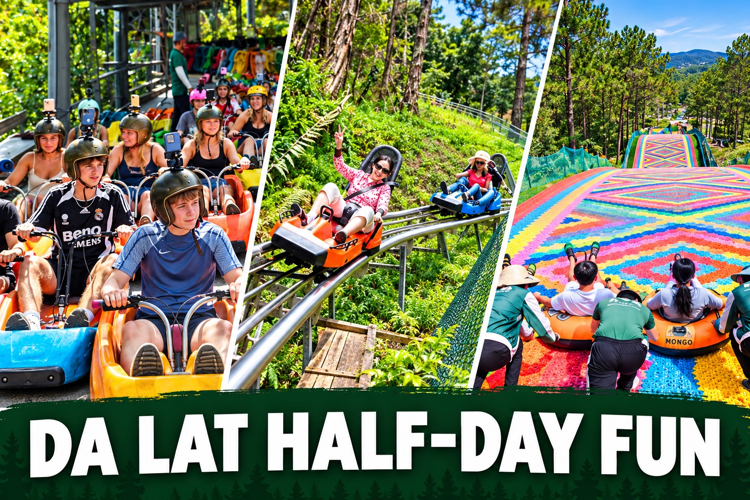 Da Lat Half-Day Fun: Alpine Coaster, Mario Kart & Mongo Land