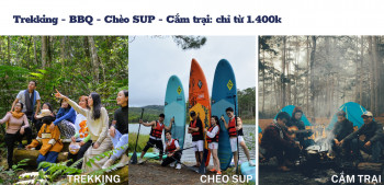 Leo Núi_Chèo Sup-Cắm Trại